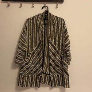 Black and white cardigan with pockets size S/M